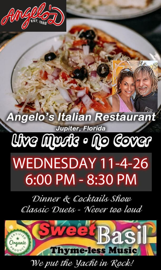 Sweet Basil Angelo's Italian Restaurant Wednesday 11-4-26