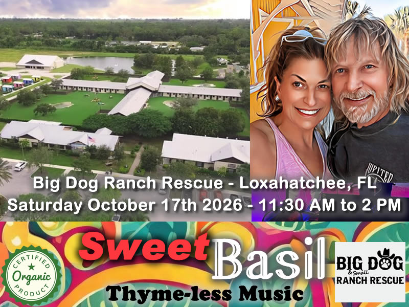 Sweet Basil Big Dog Ranch Rescue Saturday 10-17-26